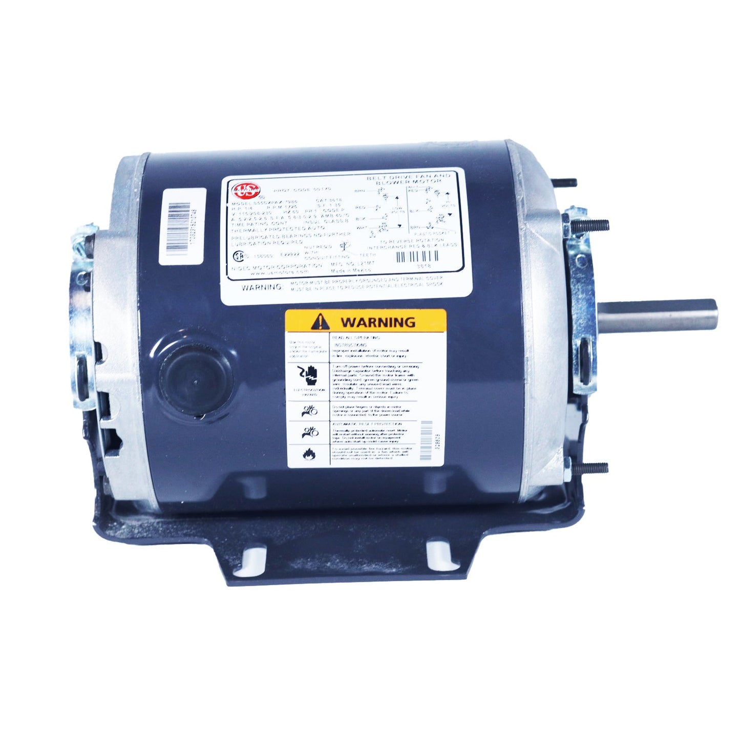 US MOTORS-3618-MOTOR Single Phase Split Phase AC Motor: ODP Enclosure