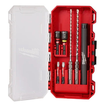 Milwaukee - 48-20-7497 Carbide Tip SDS-PLUS Concrete Screw Drill and Bit Kit (7-Piece) 1/4 in. x 5/32 in.