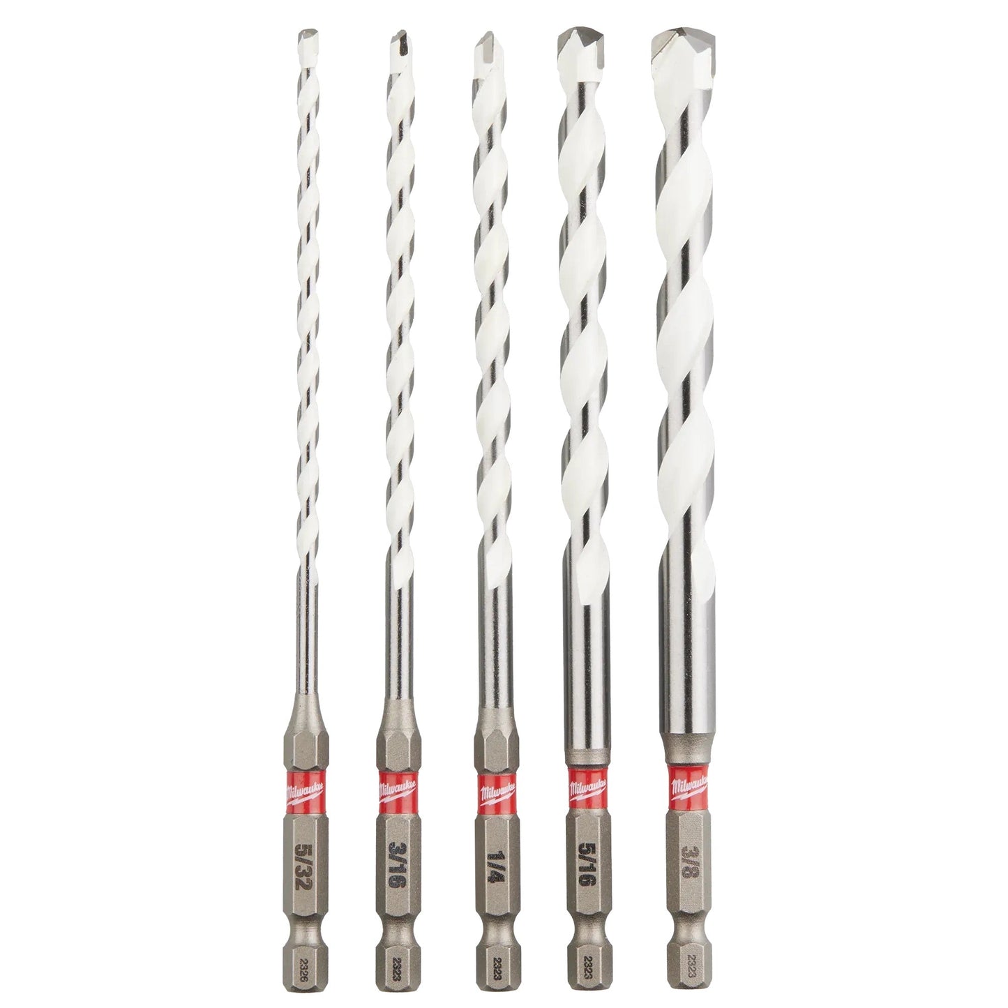 Milwaukee - 48-20-8898 SHOCKWAVE Carbide Multi-Material Drill Masonry Bits Set (5-Pack)