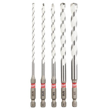 Milwaukee - 48-20-8898 SHOCKWAVE Carbide Multi-Material Drill Masonry Bits Set (5-Pack)