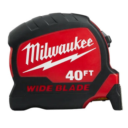 Milwaukee - 48-22-0240 Wide Blade Tape Measure with 17 ft. Reach 40 ft. x 1-5/16 in.