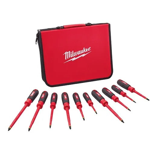 Milwaukee - 48-22-2210 Insulated Screwdriver Set with Case (10-Piece) 1000V.