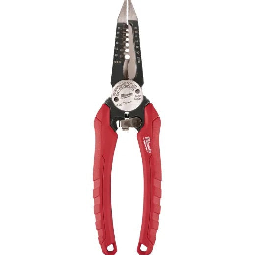 Milwaukee - 48-22-3079 Combination Electricians 6-in-1 Wire Stripper/Cutter Pliers 7.75 in.