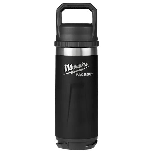 Milwaukee - 48-22-8382B PACKOUT Black 18 oz. Insulated Bottle W/Chug Lid