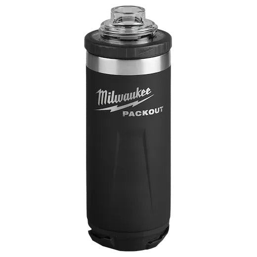 Milwaukee - 48-22-8382B PACKOUT Black 18 oz. Insulated Bottle W/Chug Lid