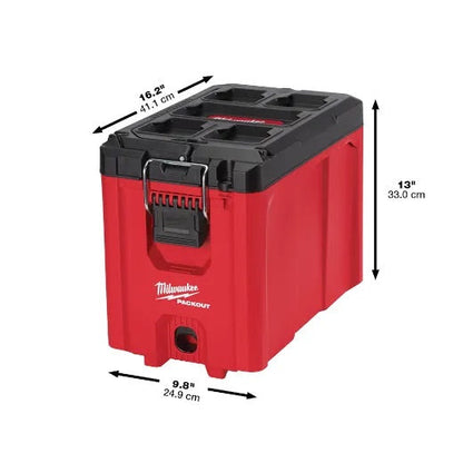 Milwaukee - 48-22-8422-PACKOUT 10 in. Compact Portable Tool Box with Adjustable Dividers and Interior Storage Tray