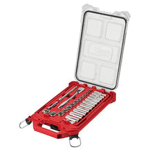 Milwaukee 48-22-9481 3/8” Drive 28pc Ratchet & Socket Set with PACKOUT™ Low-Profile Compact Organizer -