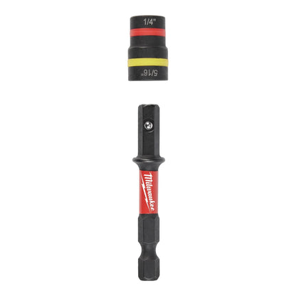 Milwaukee 49-66-4542 SHOCKWAVE Impact Duty™ 1/4” and 5/16” x 2-1/4” QUIK-CLEAR™ 2-in-1 Magnetic Nut Driver