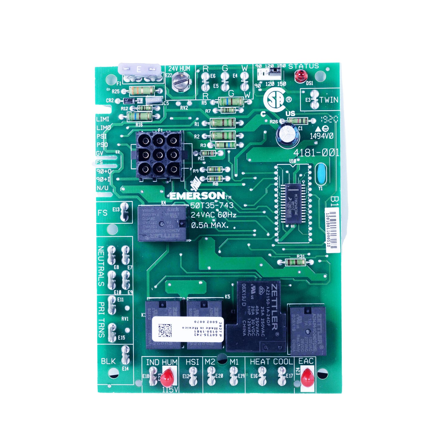 50T35-743 White Rodgers Control Board