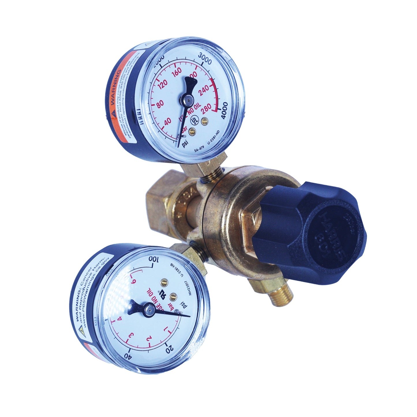 601-80-540 -A Fitting Light Duty Industrial Economical Oxygen Single Stage Regulator, CGA-540-A