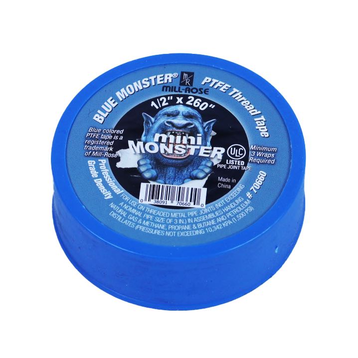 70660 - Blue Monster Mini-Monster 1/2" x 260" PTFE Thread Seal Tape