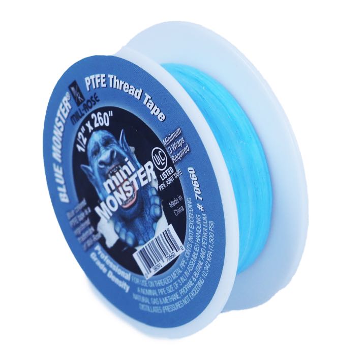 70660 - Blue Monster Mini-Monster 1/2" x 260" PTFE Thread Seal Tape