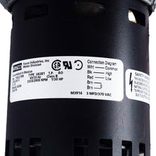 A306 - 2-Speed 3350/2900 RPM 1/30 HP Intercity Draft Inducer Motor (208/230V)