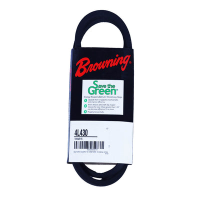 BROWNING 4L430 - 4L430 V-Belt, 43" Outside Length, 1/2" Top Width, 1