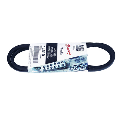 BROWNING 4L510 -  Dayton  V-Belt, 51" Outside Length, 1/2" Top Width, 1 Ribs