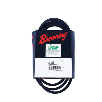 BROWNING 4L680 - V-Belt, 68" Outside Length, 1/2" Top Width, 1 Ribs