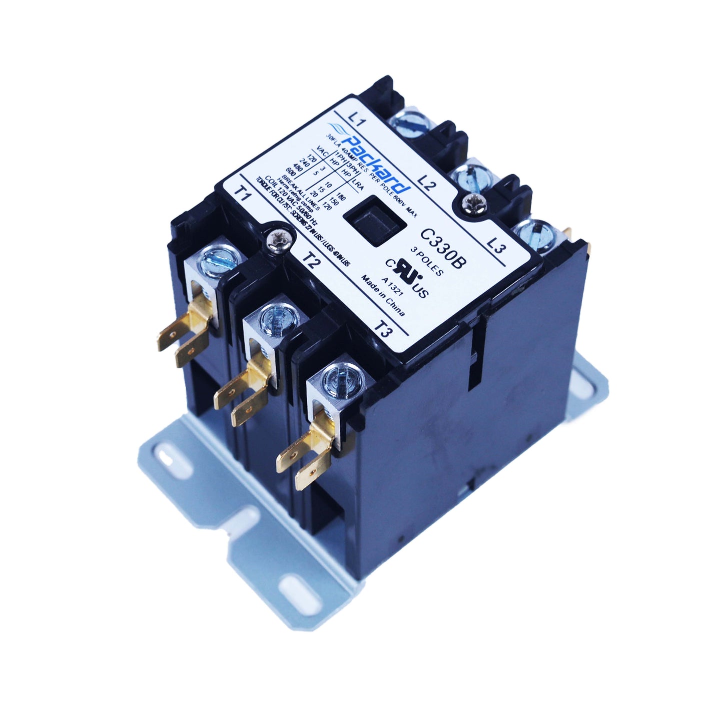 C330B - 3 Pole Contactor (120V, 30 Amp)