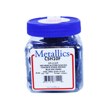 CSH10F - Indented Hex Washer Head Slotted Concrete Screw Blue Coating