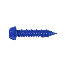 CSH10F - Indented Hex Washer Head Slotted Concrete Screw Blue Coating