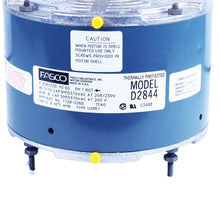 Fasco - D2844 -  5.6" Frame Totally Enclosed Permanent Split Capacitor OEM Replacement Motor with Ball Bearing, 1/6-1/8HP, 825rpm, 208-230V, 60Hz, 1.0 amps