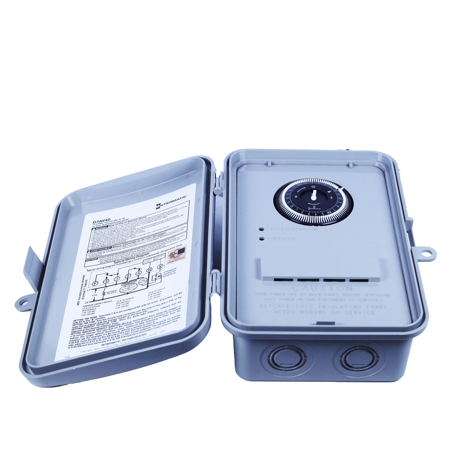 DTAV40 - Intermatic DTAV40 Auto-Voltage Defrost Timer