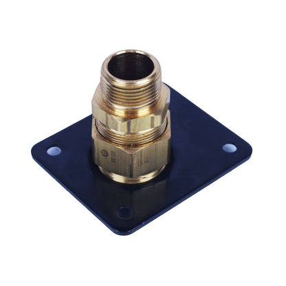 FGP-SRFG-500 -TracPipe® AutoSnap®  1/2" Brass Flange Fitting & Stainless Steel Plate, for CounterStrike® CSST Flexible Gas Pipe