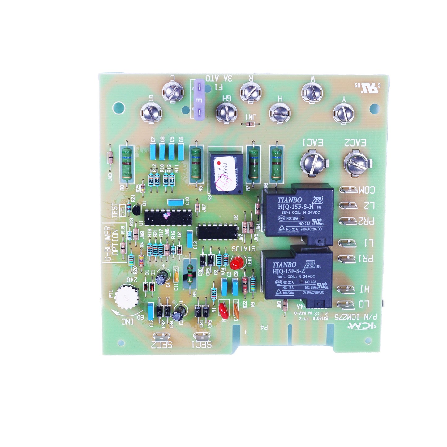 ICM275C -  Fan Blower Control, Direct OEM Replacement - Dual On/Off Delay Timer