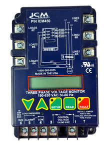 ICM - ICM450C Line Voltage Monitoring, Three Phase Voltage Monitors, Universal Controls