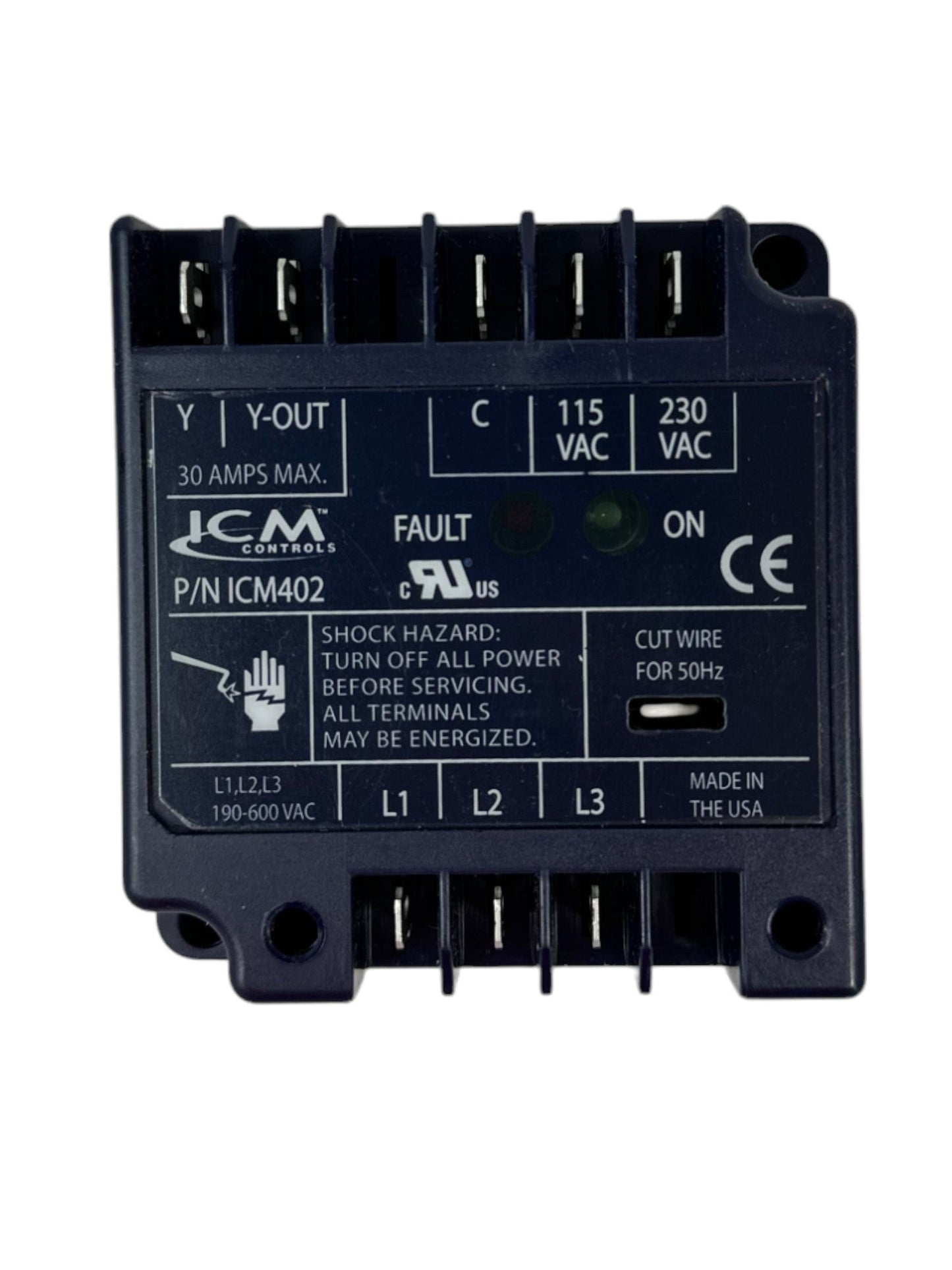 ICM - ICM402C Three-Phase Line Voltage Monitor Offering Protection Against Phase Loss/Reversal and Unbalance