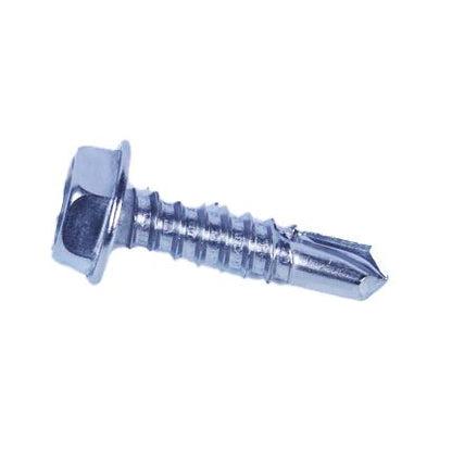 JTEKD12SS - Metallics JTEKD12SS 10 X 3/4" (5/16" Head) Indented Hex Washer Head Self Drilling & Tapping Screw No. 3 Point 410 Stainless Steel
