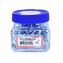 Metallics JTEKD15 8 X 1-1/2" (1/4" Head) Indented Hex Washer Head Self-Drill & Tapping Screws #2 Point Steel-Zinc