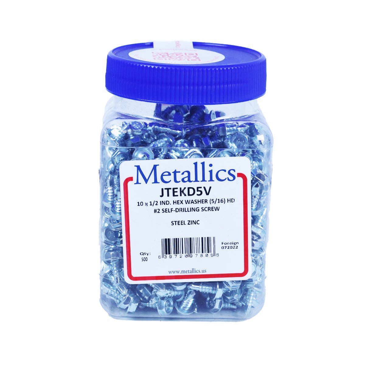 JTEKD5V Metallics Hex Washers