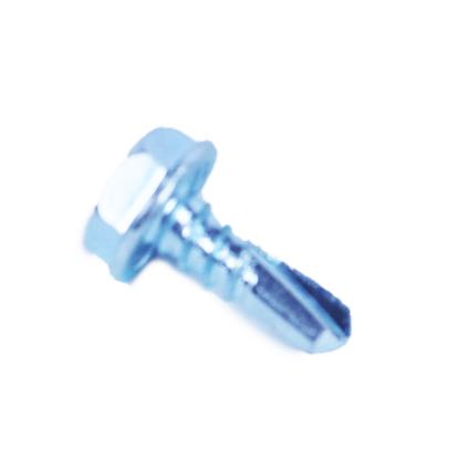 JTEKD5 - Metallics  10 X 1/2" (5/16" Head) Indented Hex Washer Head Self-Drilling & Tapping Screws #2 Point Steel Zinc