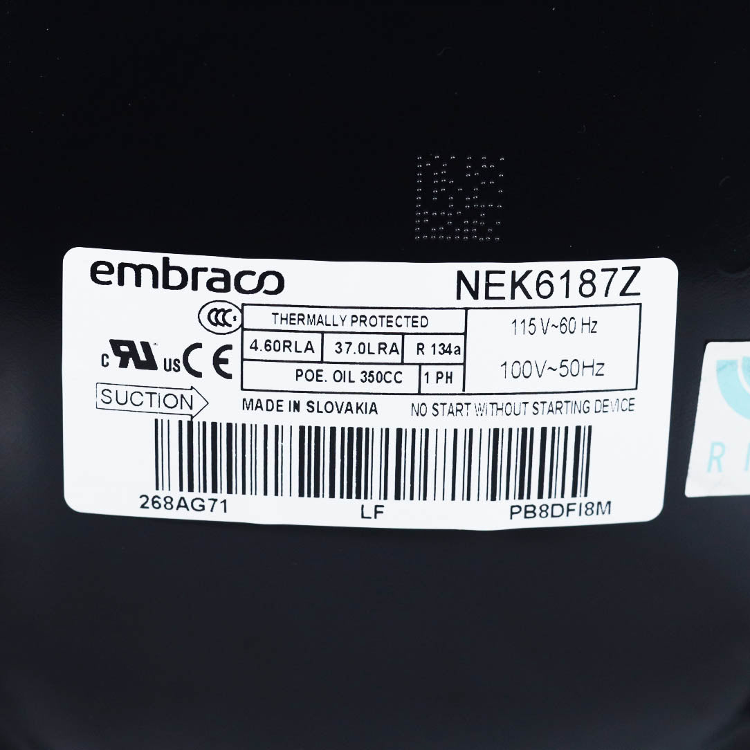 NEK6187Z - Embraco Thermally Protected Compressor