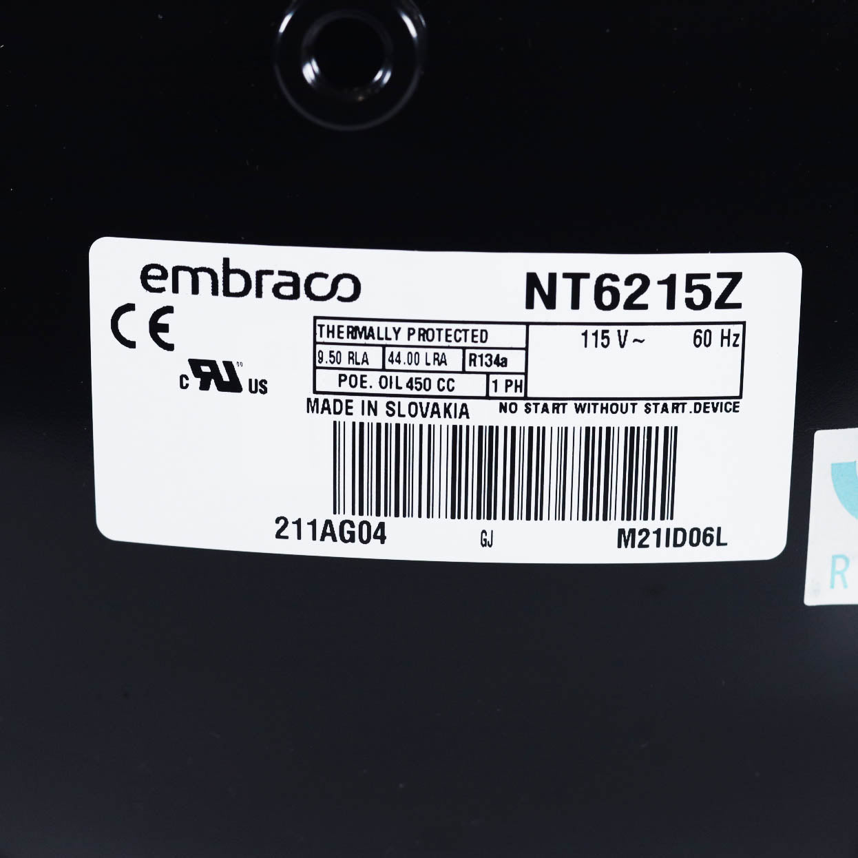 NT6215Z - Embraco Refrigeration Compressor