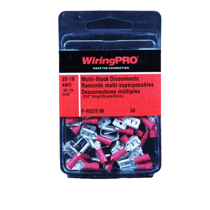 WiringPro - P-RQDF/M (22-18) Multi-Stack Disconnect Terminals, 30/Package