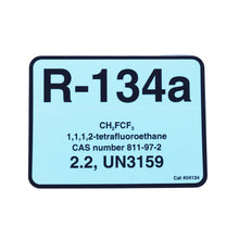 R-134ALABEL Diversitech R-134A Color Coded Refrigerant ID Label