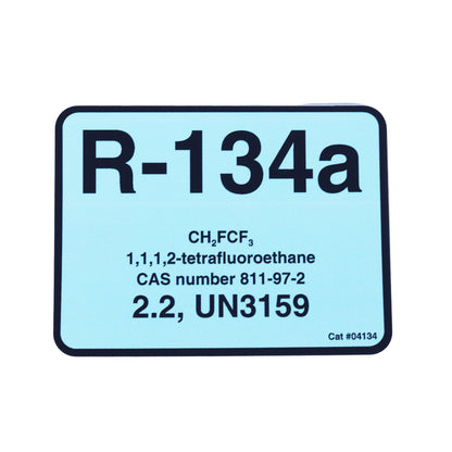 R-134ALABEL Diversitech R-134A Color Coded Refrigerant ID Label