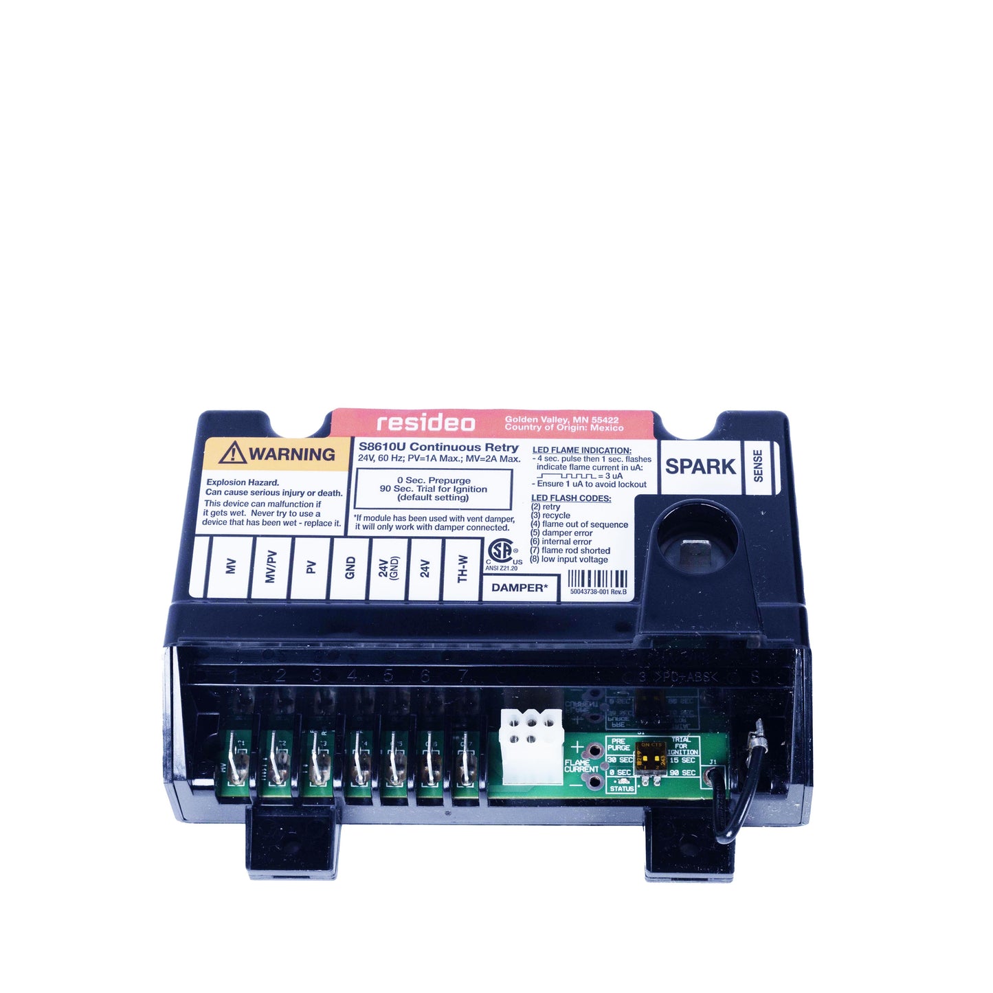 Honeywell S8610U3009 Intermittent Pilot Control