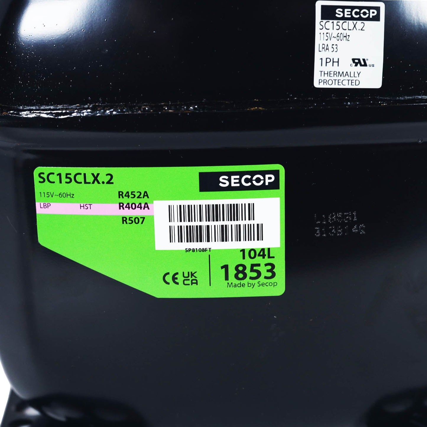 SC15CLX.2-1 - Secop Compressor 115v-60Hz