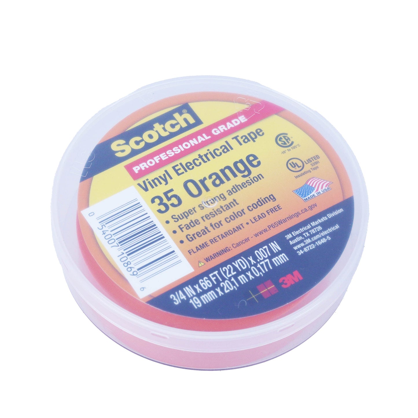 SCOTCH35ORANGE Electrical Tape