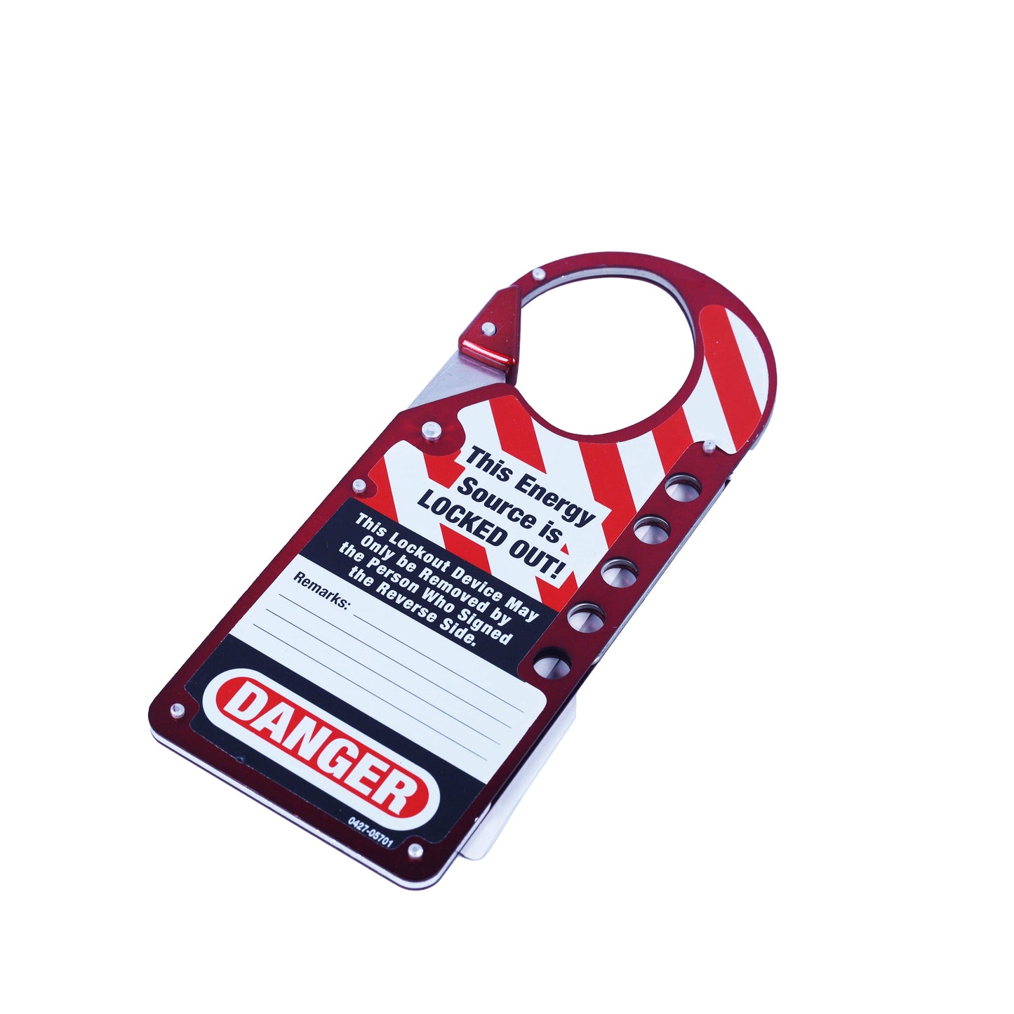 H-3427 - Master Lock Labeled Lockout Hasp, Snap-On, 5 Lock