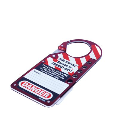 H-3427 - Master Lock Labeled Lockout Hasp, Snap-On, 5 Lock