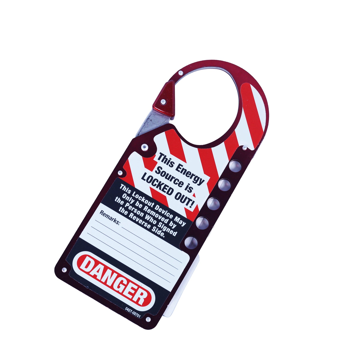 H-3427 - Master Lock Labeled Lockout Hasp, Snap-On, 5 Lock