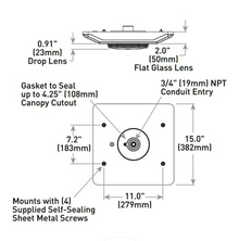 CREE - CPY250 - LED Gas Station Light, 8000 Lumens, 5700K, 120/277V, Drop Lens