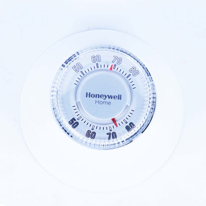 T87K Round Non-Programmable, Heat Only, Mechanical Thermostat, T87K1007