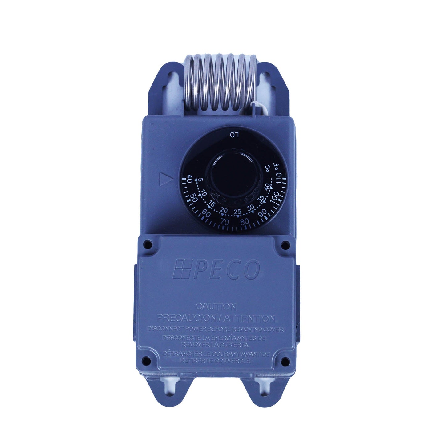 TF115-001    Line Volt Mechanical Thermostat w/ Stainless Steel Bulb (40°F - 110°F)  Peco Controls